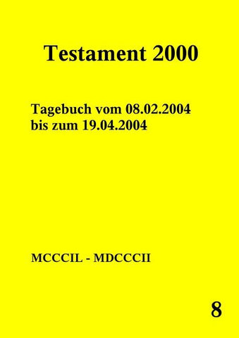 Testament 2000 Band 8