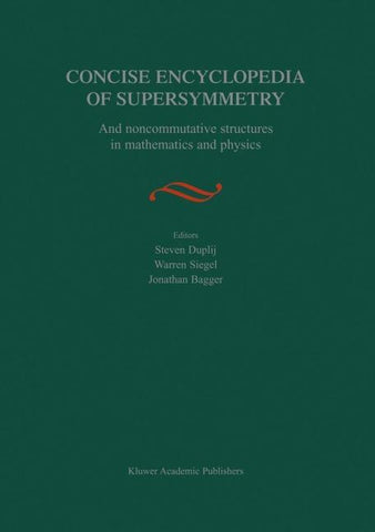 Concise Encyclopedia of Supersymmetry