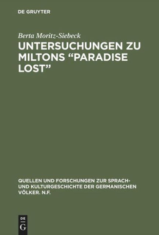 Untersuchungen zu Miltons “Paradise lost”