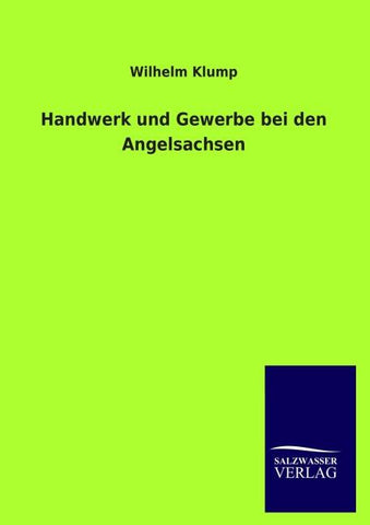 Handwerk und Gewerbe bei den Angelsachsen