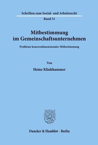 Mitbestimmung im Gemeinschaftsunternehmen.