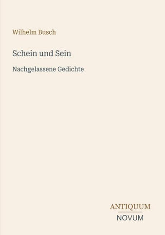 Schein und Sein