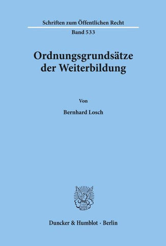 Ordnungsgrundsätze der Weiterbildung.