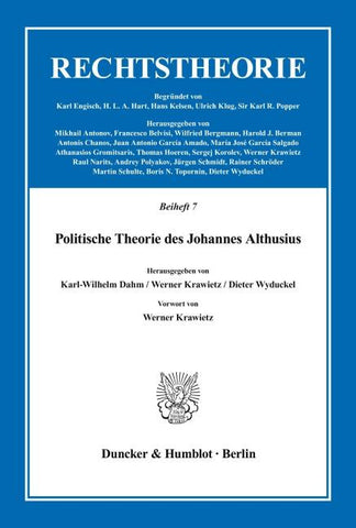 Politische Theorie des Johannes Althusius.