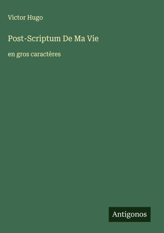 Post-Scriptum De Ma Vie