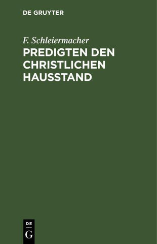 Predigten den christlichen Hausstand