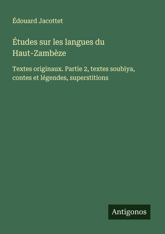 Études sur les langues du Haut-Zambèze