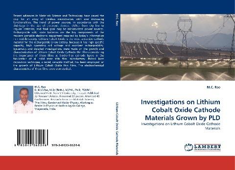 Investigations on Lithium Cobalt Oxide Cathode Materials Grown by PLD