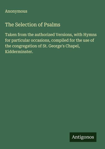 The Selection of Psalms