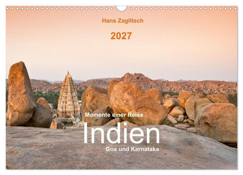 Momente einer Reise - Goa und Karnataka (Wandkalender 2027 DIN A3 quer), CALVENDO Monatskalender
