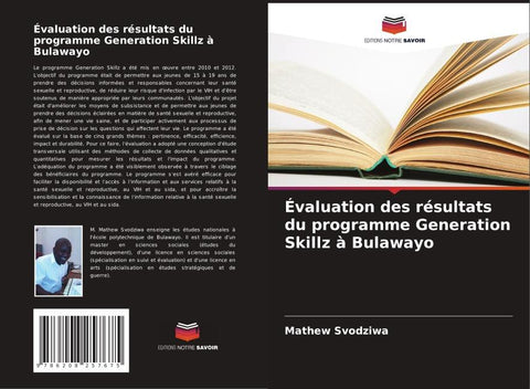 Évaluation des résultats du programme Generation Skillz à Bulawayo