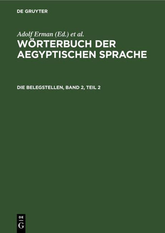 Die Belegstellen, Band 2, Teil 2