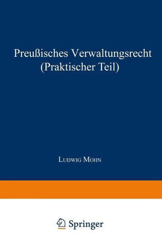 Preußisches Verwaltungsrecht (Praktischer Teil)