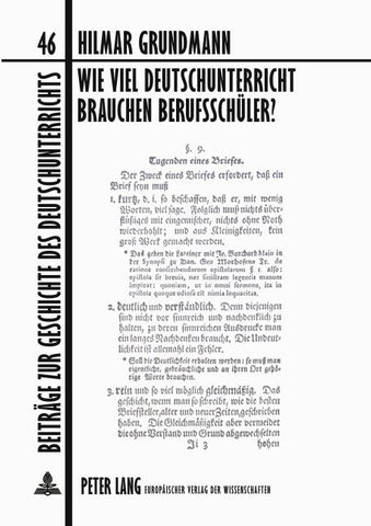 Wie viel Deutschunterricht brauchen Berufsschüler?