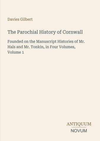 The Parochial History of Cornwall