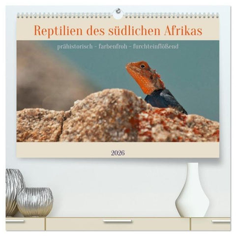 Reptilien des südlichen Afrikas (hochwertiger Premium Wandkalender 2026 DIN A2 quer), Kunstdruck in Hochglanz