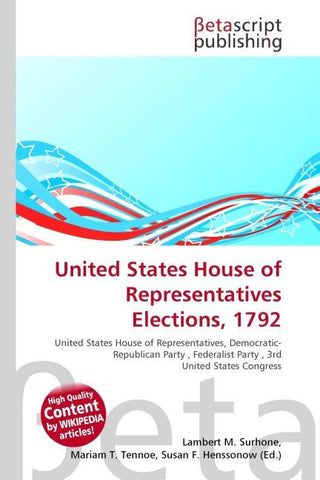 United States House of Representatives Elections, 1792