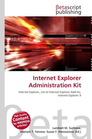 Internet Explorer Administration Kit