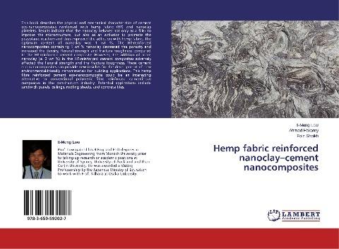 Hemp fabric reinforced nanoclay-cement nanocomposites