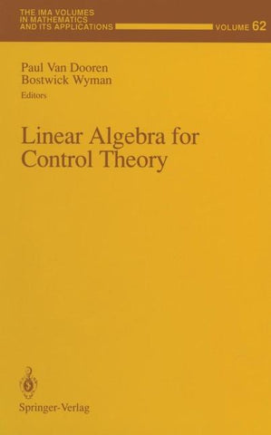 Linear Algebra for Control Theory