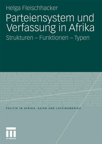 Parteiensystem und Verfassung in Afrika