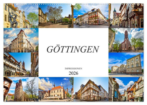 Göttingen Impressionen (Wandkalender 2026 DIN A2 quer), CALVENDO Monatskalender