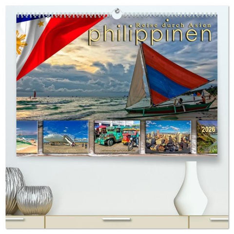 Reise durch Asien - Philippinen (hochwertiger Premium Wandkalender 2026 DIN A2 quer), Kunstdruck in Hochglanz