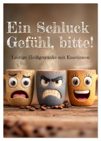 Ein Schluck Gefühl, bitte! - Lustige Heißgetränke mit Emotionen (Wandkalender 2026 DIN A4 hoch), CALVENDO Monatskalender
