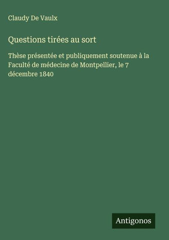 Questions tirées au sort