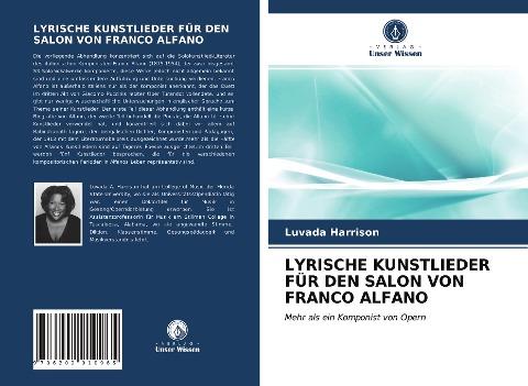 LYRISCHE KUNSTLIEDER FÜR DEN SALON VON FRANCO ALFANO