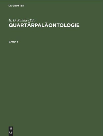 Quartärpaläontologie. Band 4