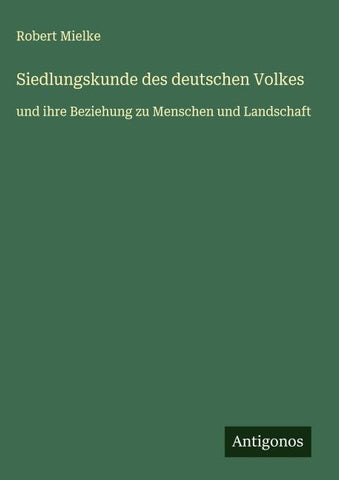 Siedlungskunde des deutschen Volkes