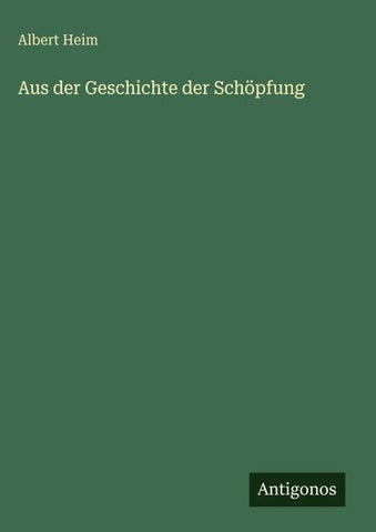 Aus der Geschichte der Schöpfung