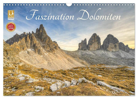 Faszination Dolomiten (Wandkalender 2026 DIN A3 quer), CALVENDO Monatskalender