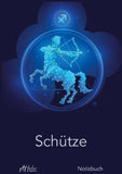 Sternzeichen Schütze Notizbuch | Designed by Alfred Herler