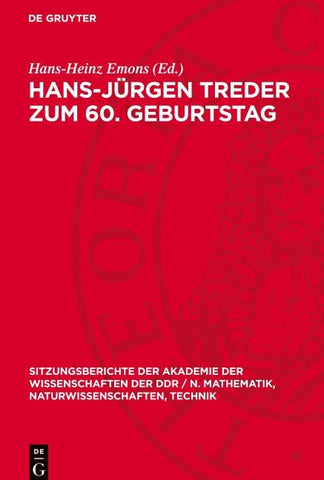 Hans-Jürgen Treder zum 60. Geburtstag