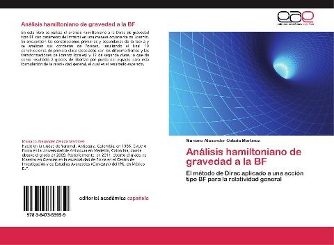 Análisis hamiltoniano de gravedad a la BF