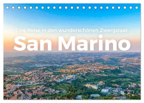San Marino - Eine Reise in den wunderschönen Zwergstaat. (Tischkalender 2026 DIN A5 quer), CALVENDO Monatskalender