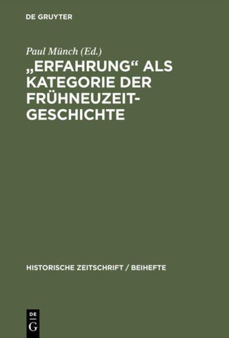 "Erfahrung" als Kategorie der Frühneuzeitgeschichte