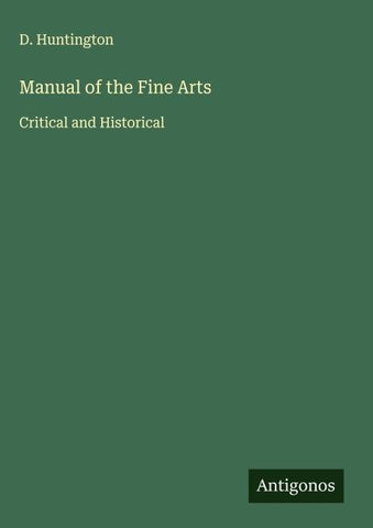 Manual of the Fine Arts