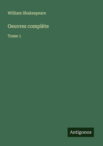 Oeuvres complète