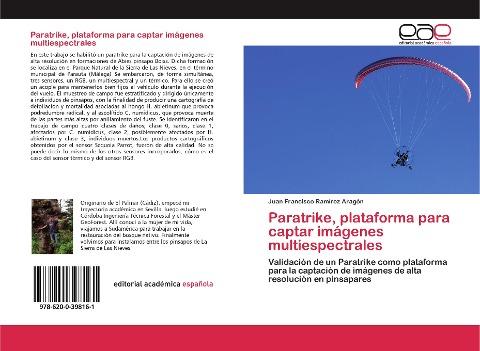 Paratrike, plataforma para captar imágenes multiespectrales