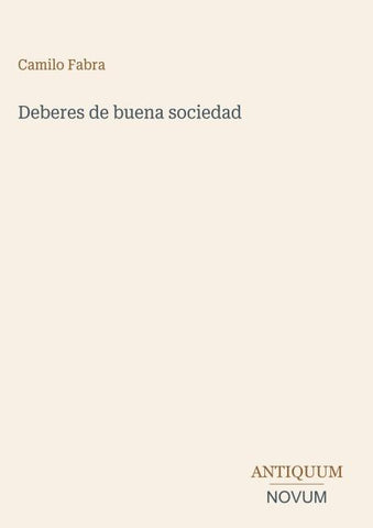 Deberes de buena sociedad