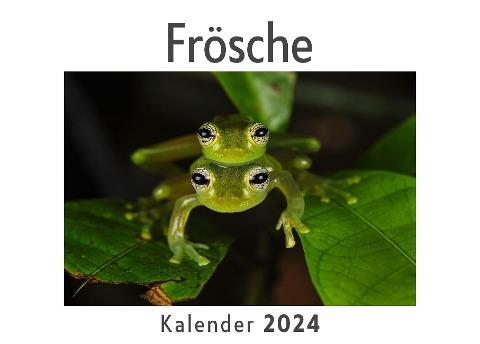 Frösche (Wandkalender 2024, Kalender DIN A4 quer, Monatskalender im Querformat mit Kalendarium, Das perfekte Geschenk)