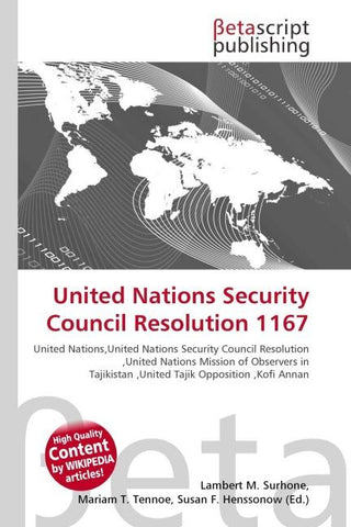 United Nations Security Council Resolution 1167