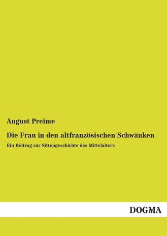 Die Frau in den altfranzösischen Schwänken