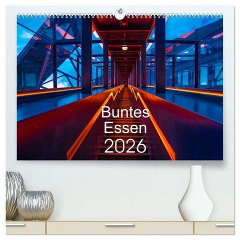 Buntes Essen 2026 (hochwertiger Premium Wandkalender 2026 DIN A2 quer), Kunstdruck in Hochglanz