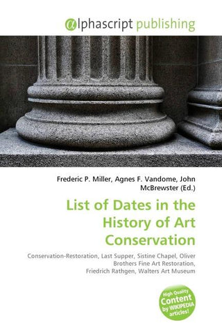 List of Dates in the History of Art Conservation