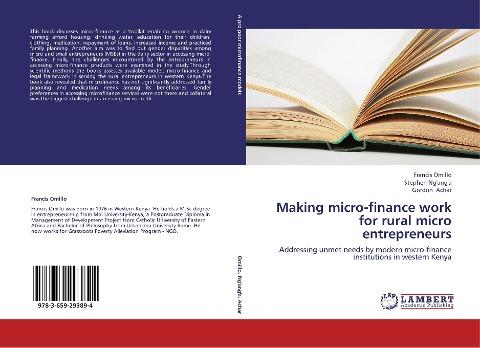 Making micro-finance work for rural micro entrepreneurs