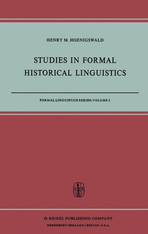 Studies in Formal Historical Linguistics